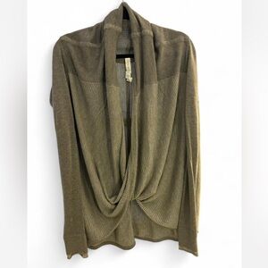 lululemon athletica Gray Draped Cardigan